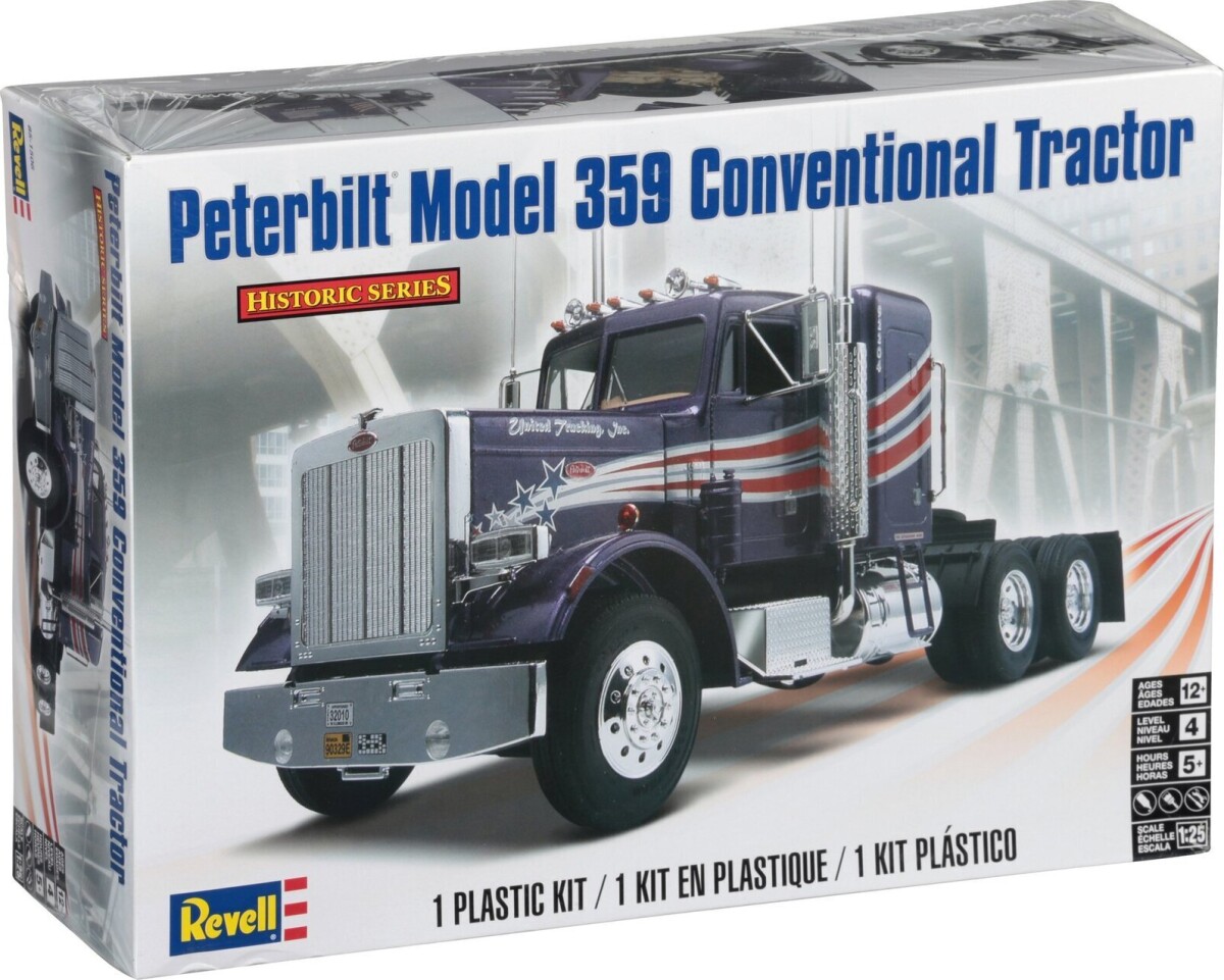Revell - Peterbilt 359 Conventional Traktor Byggesæt - 1 25 - 11506