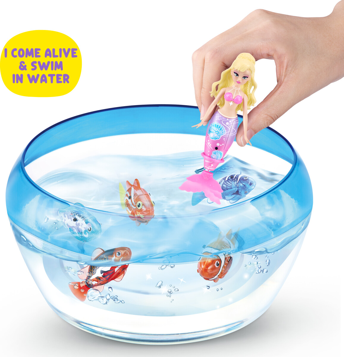 Zuru Pets Alive - Magic Swimming Mermaid - Havfrue - Sea Shell