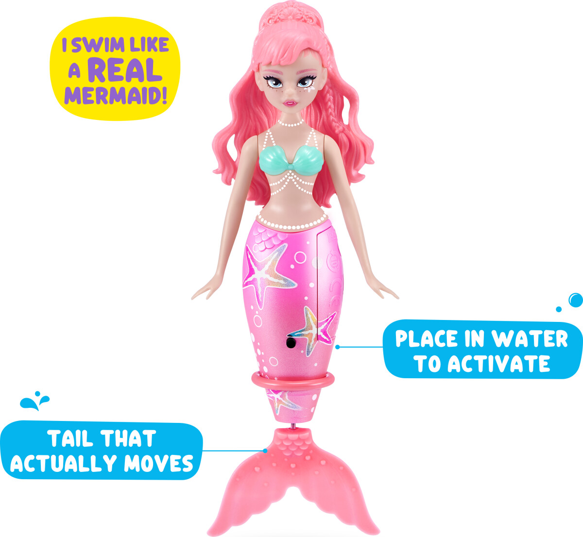 Zuru Pets Alive - Magic Swimming Mermaid - Havfrue - Sea Star