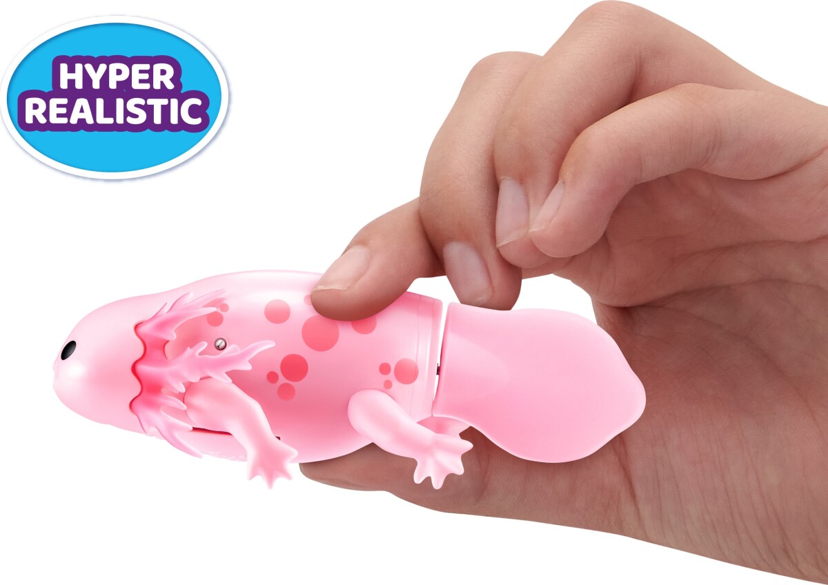 Zuru Pets Alive - Swimming Axolotl - Pink - Vandaktiveret Figur