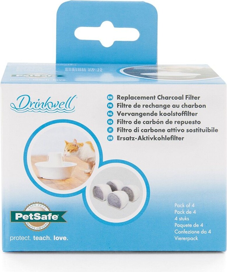 Petsafe - Kulfilter Til Seaside Fontaine - 4 Stk - 5 X 5 X 1 Inches