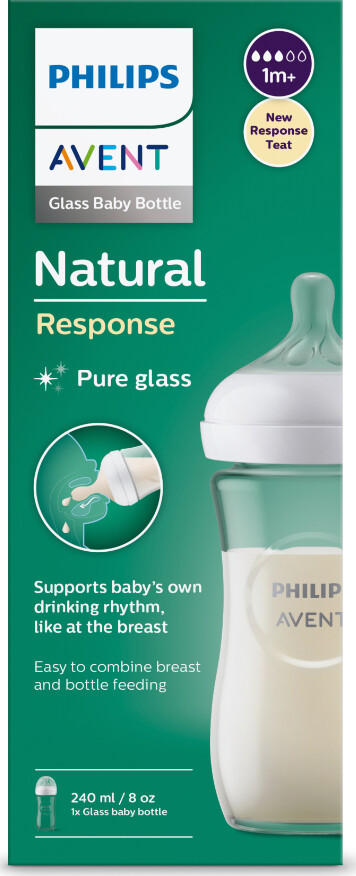 Philips Avent Sutteflaske - 240 Ml - Glas - Medium Gennemløb