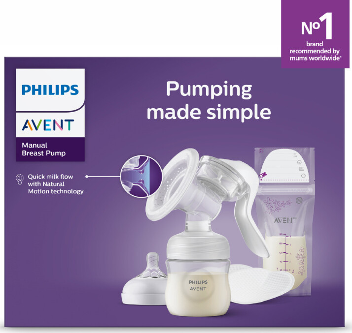 Philips Avent - Manuel Pumpe - Startsæt - 14 Dele