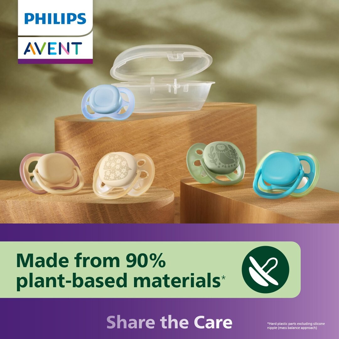 Philips Avent Sutter - Ultra Air - 0-6 Måneder - Gul Orange