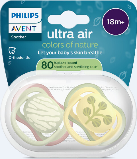 Philips Avent Sutter - Ultra Air - Fra 18 Måneder - Lysegrøn Gul