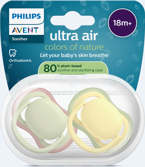 Philips Avent Sutter - Ultra Air - Fra 18 Måneder - Lysegrøn Gul