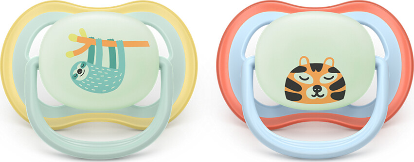 Philips Avent Ultra Air Night Sutter - 0-6 Måneder - Lyseblå Lysegrøn