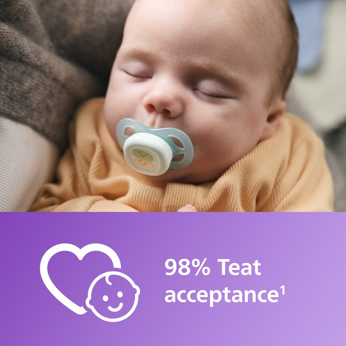 Philips Avent Ultra Start - 0-2 Måneder - Lilla Gul - Sutter