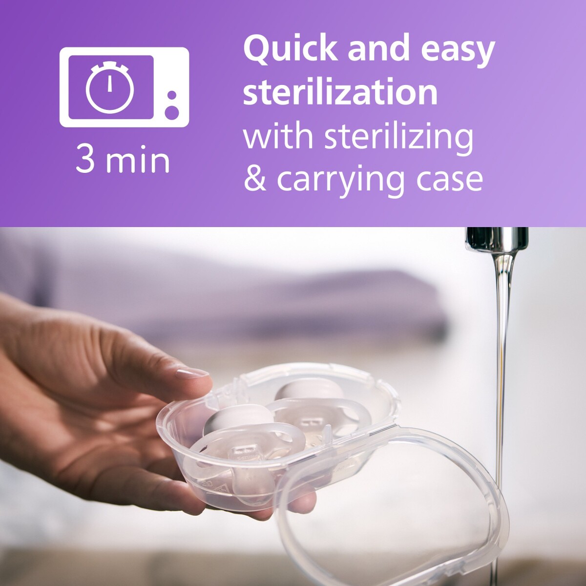 Philips Avent Ultra Start - Night - 0-2 Måneder - Grøn Blå - Sutter