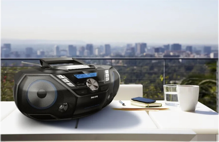 Philips - Cd Boombox Ghettoblaster Fm Dab Bt - Azb798T12 - Sort