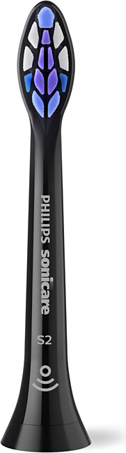 Philips - Sonicare Sensitive S2 - Sort - 8 Stk Tandbørstehoveder