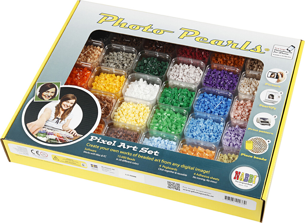 Photopearls Startsæt Inkl 15000 Perler - Medium - Nabbi Fotoperler