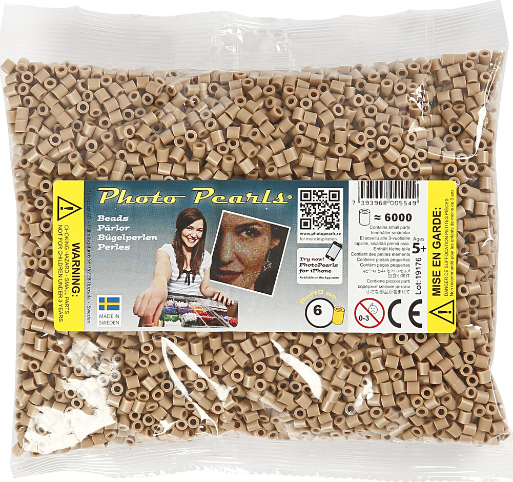 Photopearls - Medium - Beige 6 - 6000 Stk - Nabbi Fotoperler