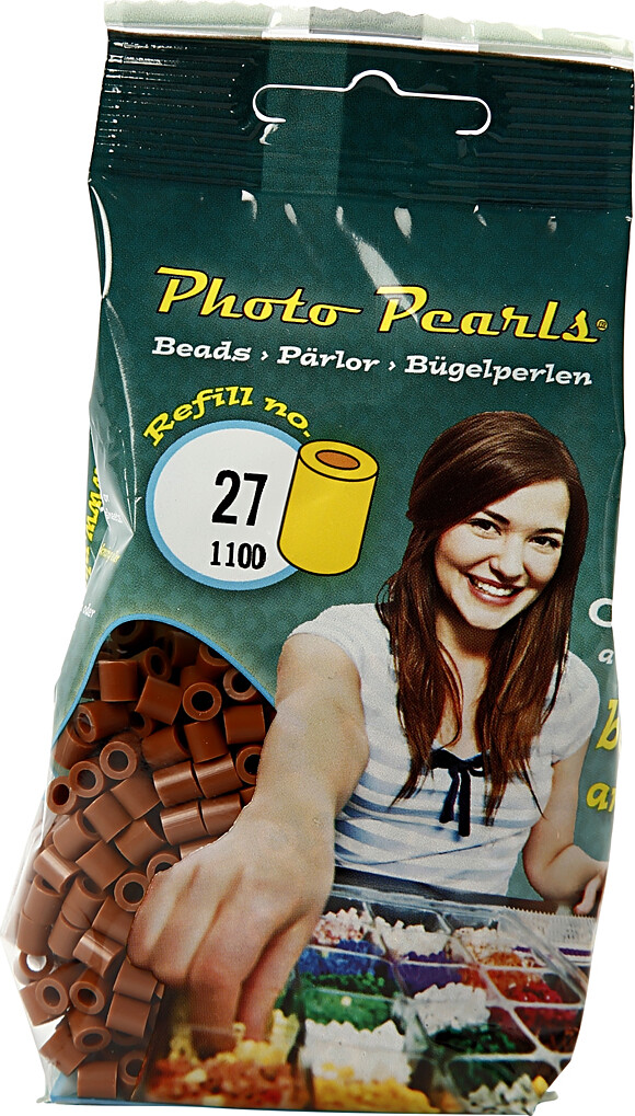 Photopearls - Medium - Chokolade 27 - 1100 Stk - Nabbi Fotoperler