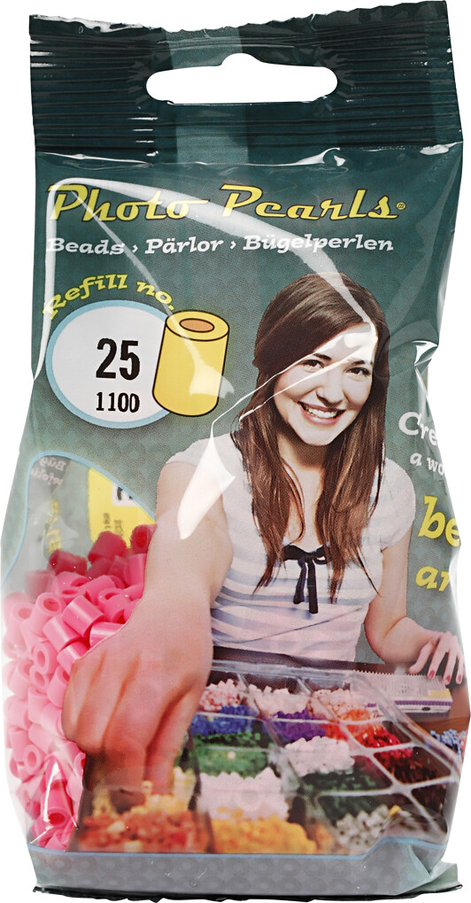 Photopearls - Medium - Gammel Rosa 25 - 1100 Stk - Nabbi Fotoperler