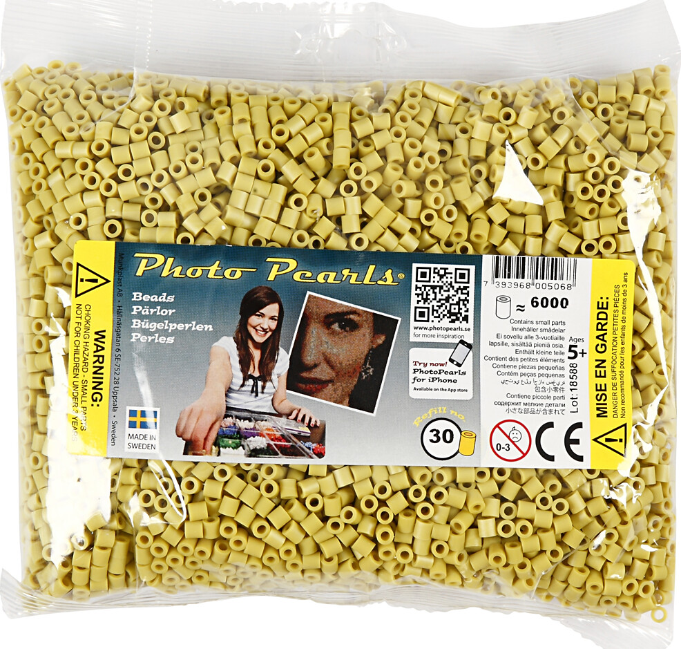 Photopearls - Medium - Oliven 30 - 6000 Stk - Nabbi Fotoperler