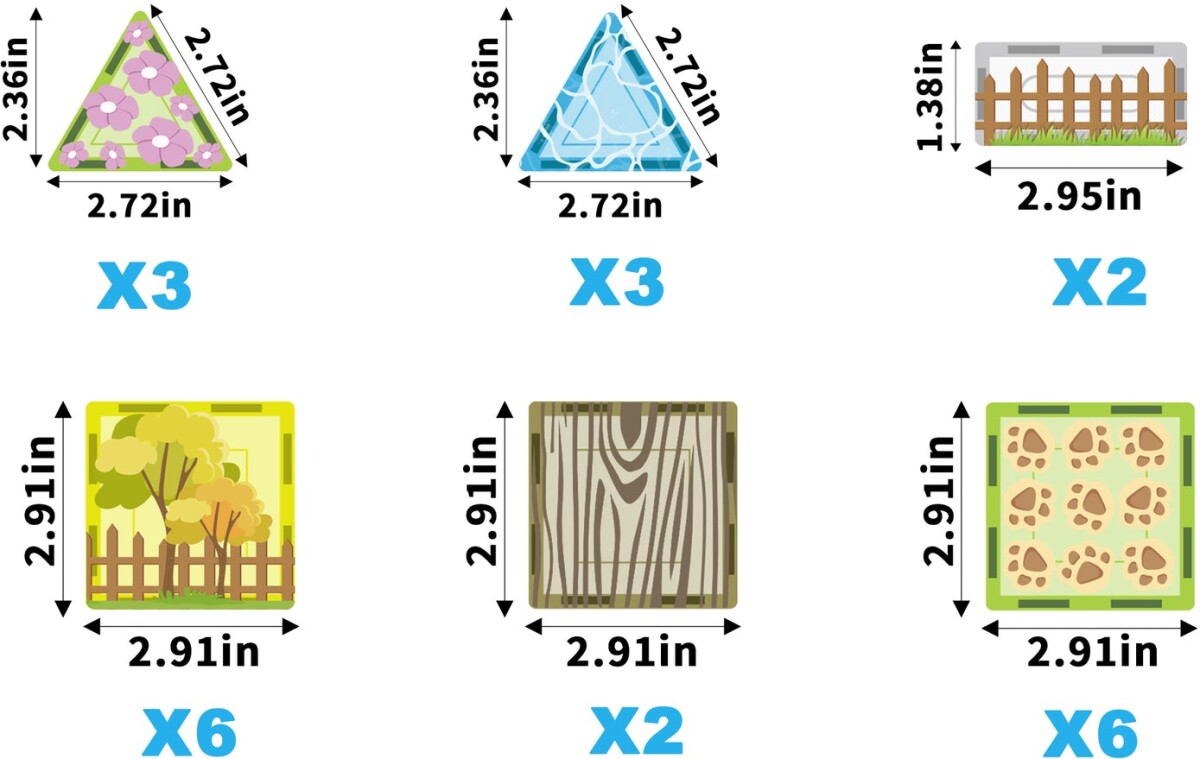 Picasso Tiles - Bondegård Sæt Med 8 Dyr 26 Stk