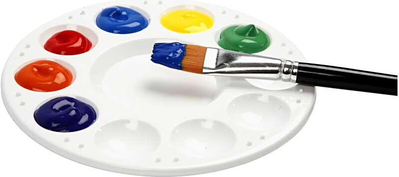 Akrylmaling - Vandbaseret - Halvblank - Halvtransparent - Primær Rød 500