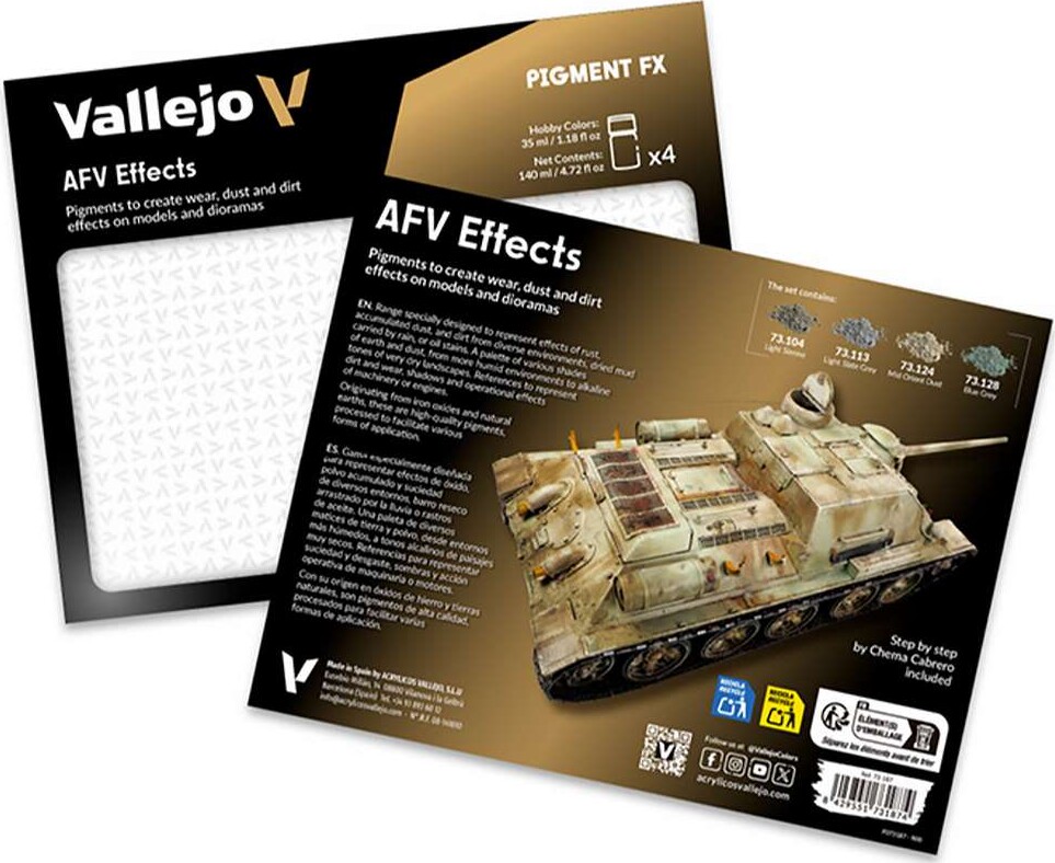 Pigment Set Afv Effects 4X35Ml - 73187 - Vallejo