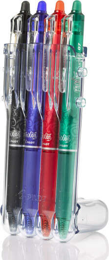 Pilot - Frixion Clicker Pens Set2Go 0 7 Basic 4 Farver