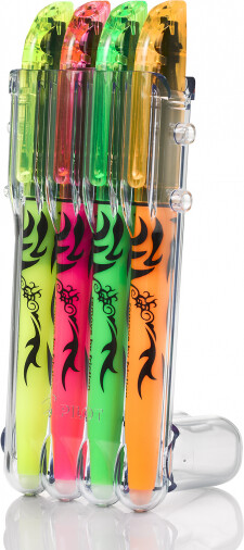 Pilot - Frixion Highlighter Pens Light Se2Go Basic 4 Farver