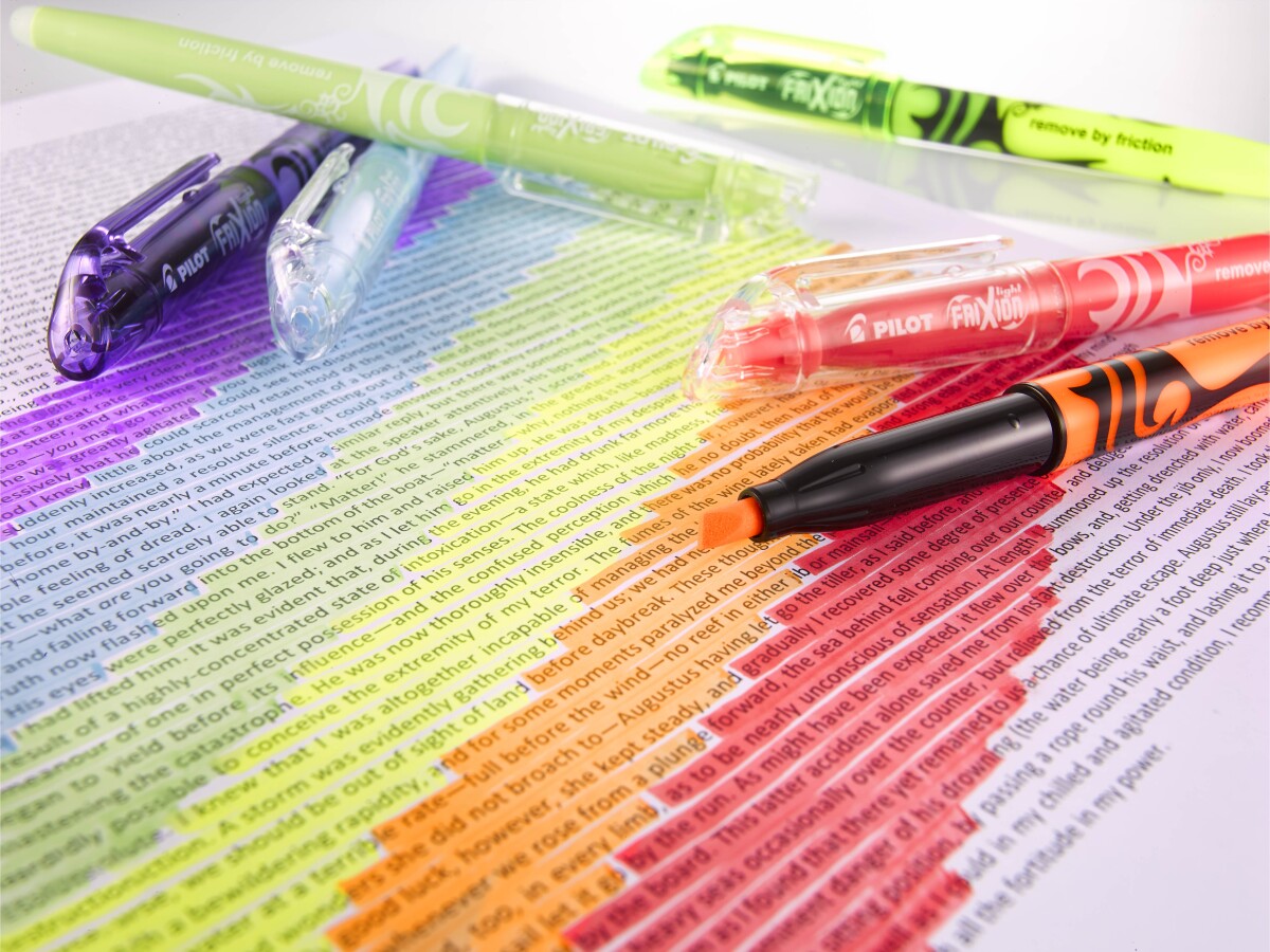 Pilot - Frixion Highlighter Pens Light Se2Go Basic 4 Farver