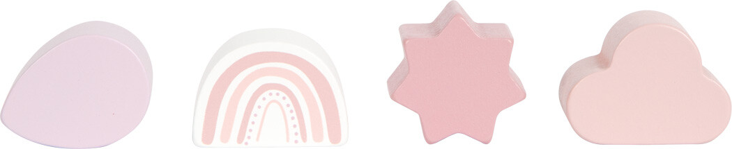 Aktivitetskube I Træ - Pink - Small Foot