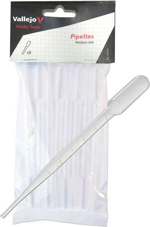 Vallejo - Hobby Tools - Pipettes - Medium - 3 Ml - 8 Stk - 26003