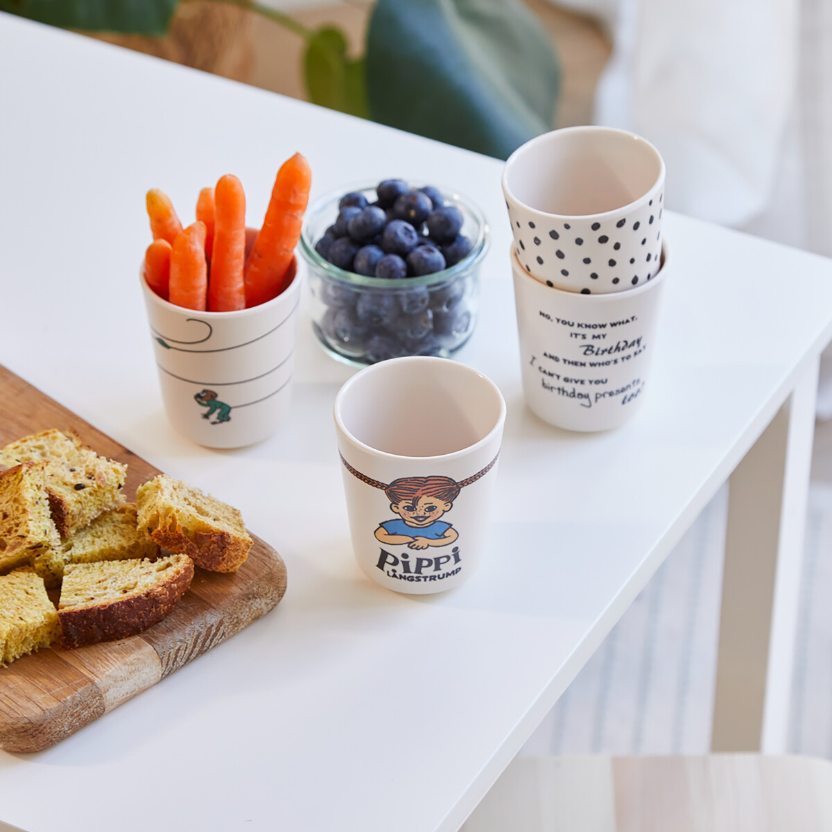 Pippi - Kopper I Melamin - 4 Stk