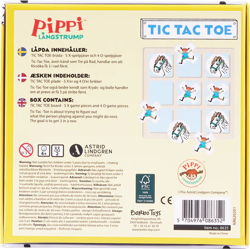 Pippi - Kryds Og Bolle I Træ