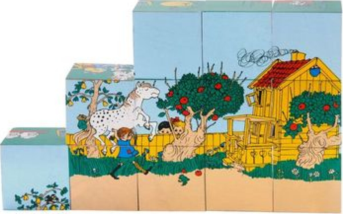 Pippi Langstrømpe - Puslespil Klodser - 12 Klodser