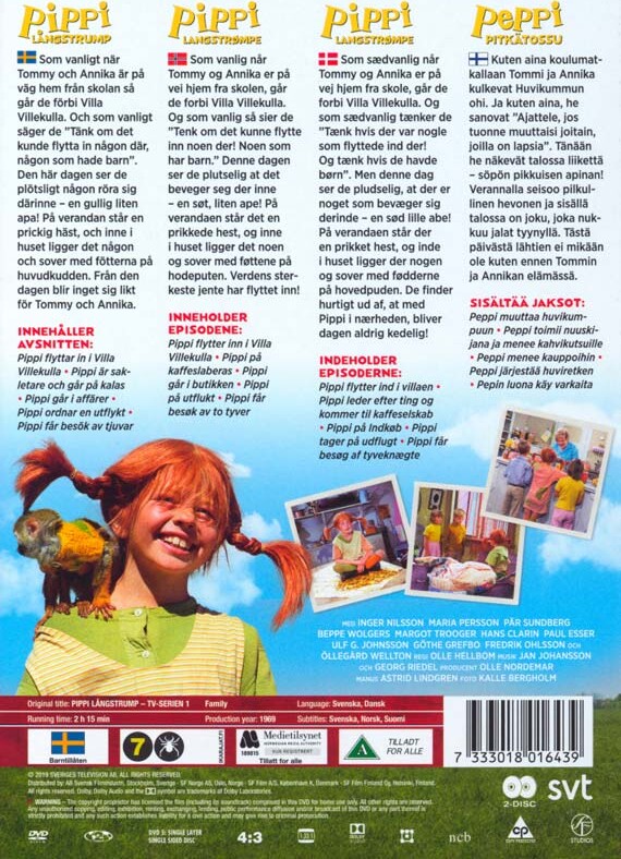 Pippi Langstrømpe - Box 1