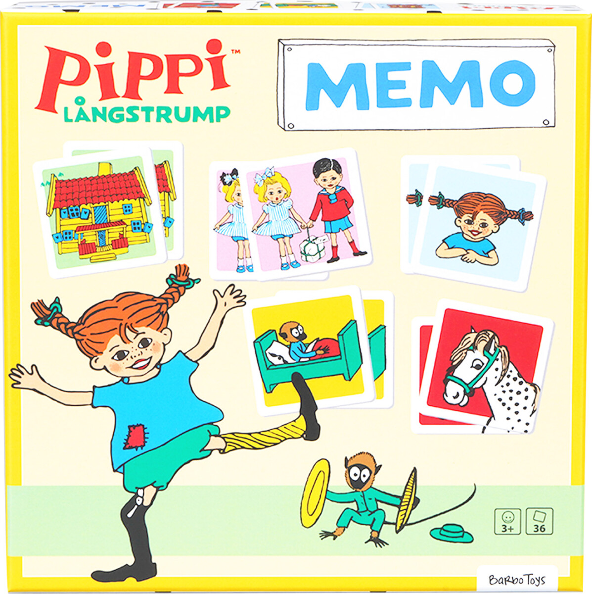 Pippi Langstrømpe - Vendespil - 36 Kort