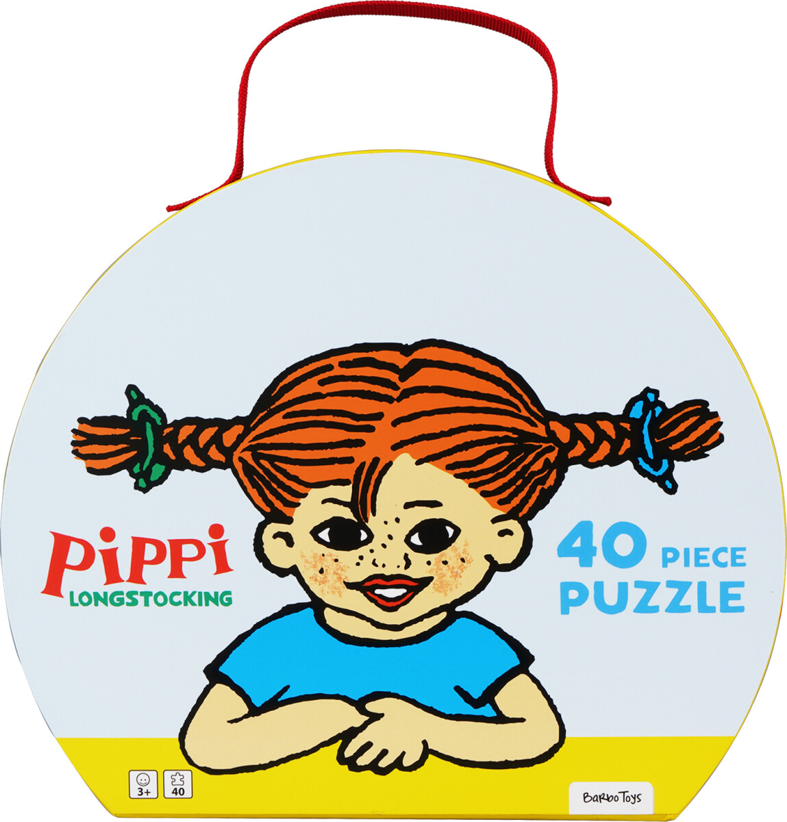 Pippi Langstrømpe - Legekuffert Med Puslespil - 40 Brikker - Barbo Toys