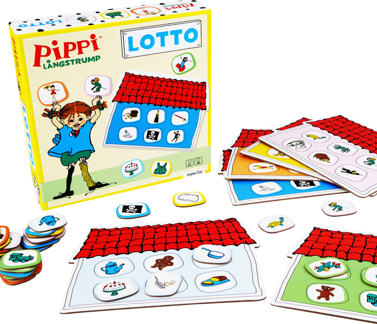Pippi Langstrømpe Vendespil - 36 Kort