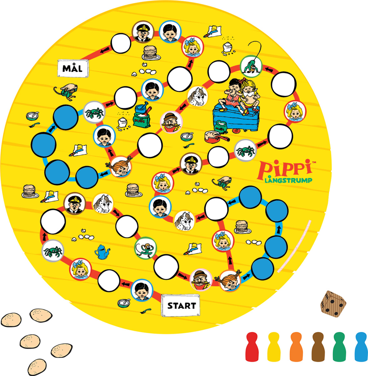 Pippi Langstrømpe Spil - Pandekagespillet