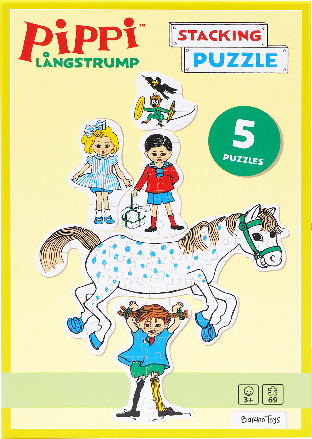 Pippi Langstrømpe Puslespil - Stable - 5I1