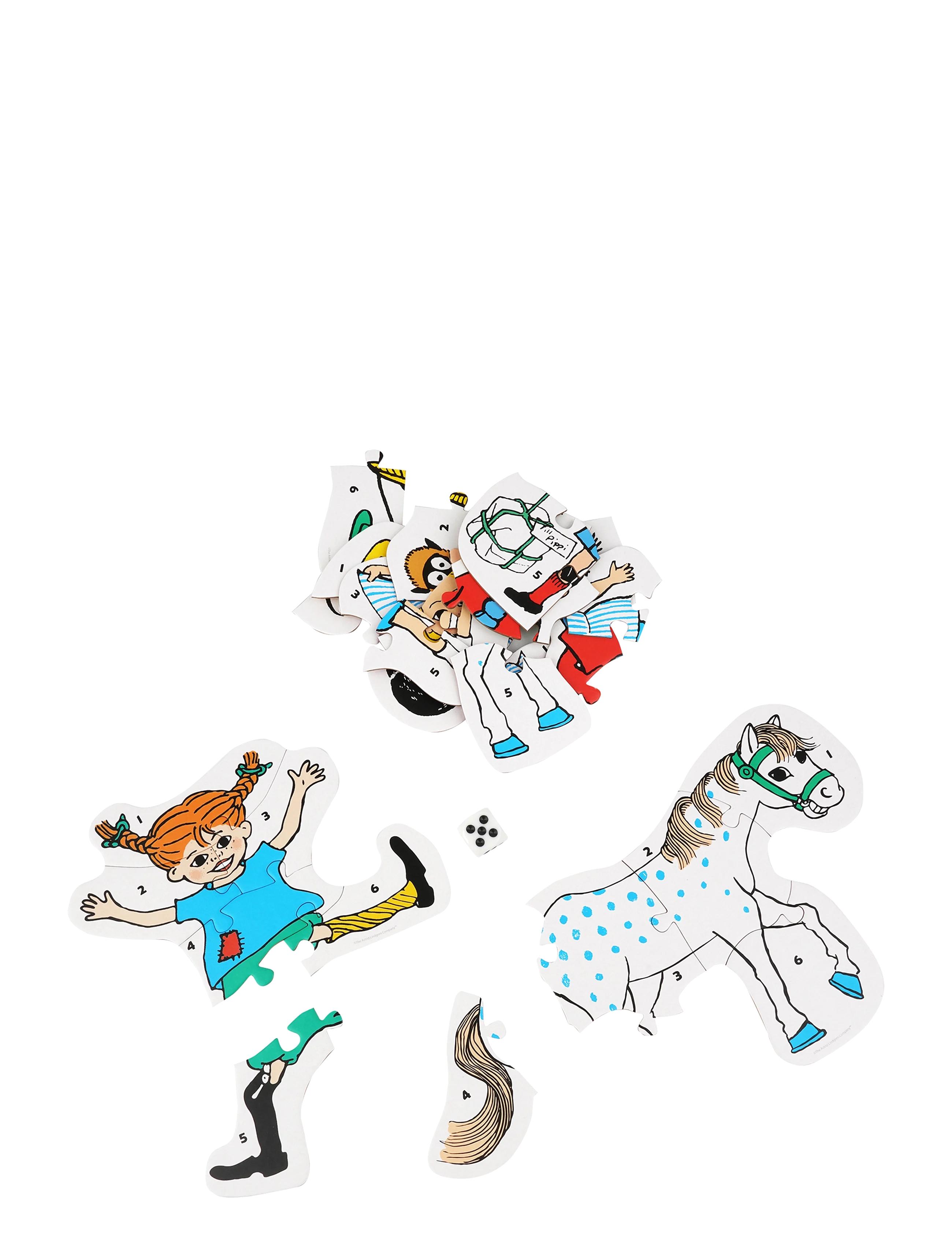 Pippi Langstrømpe - Shaped Puzzles - Puslespil - Barbo Toys