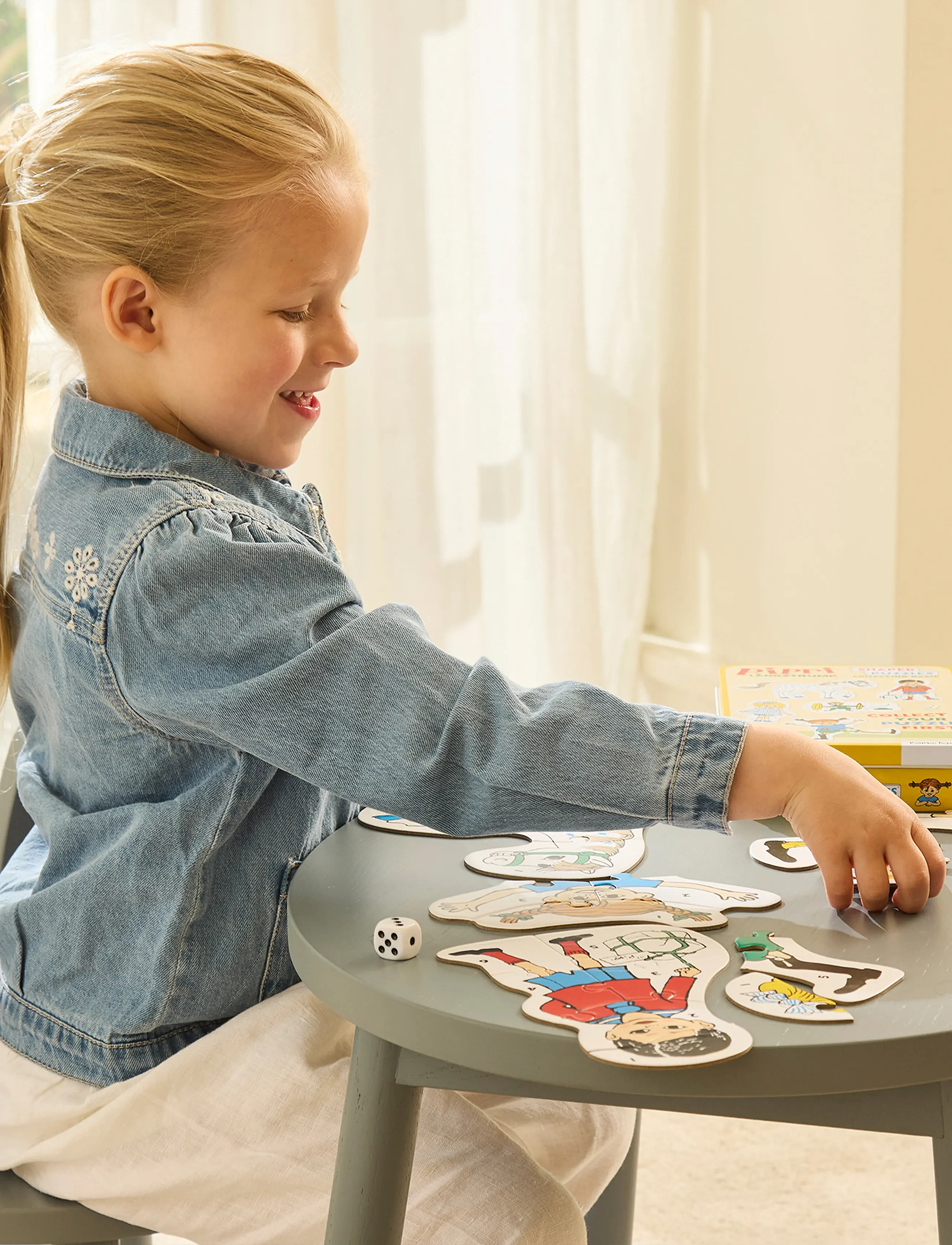 Pippi Langstrømpe - Shaped Puzzles - Puslespil - Barbo Toys