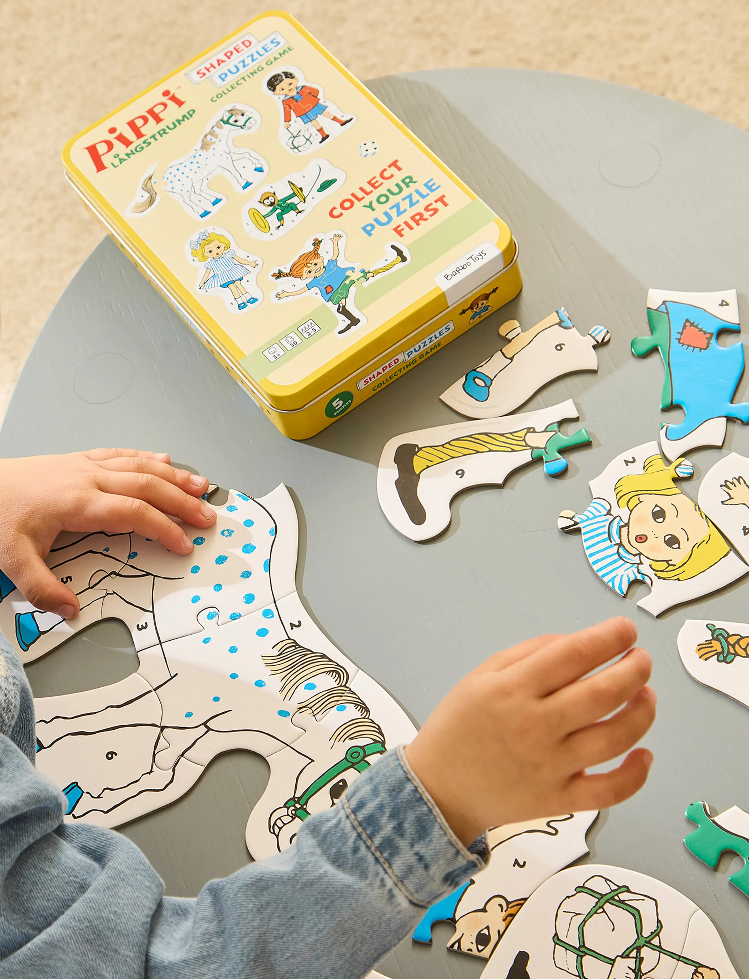 Pippi Langstrømpe - Shaped Puzzles - Puslespil - Barbo Toys