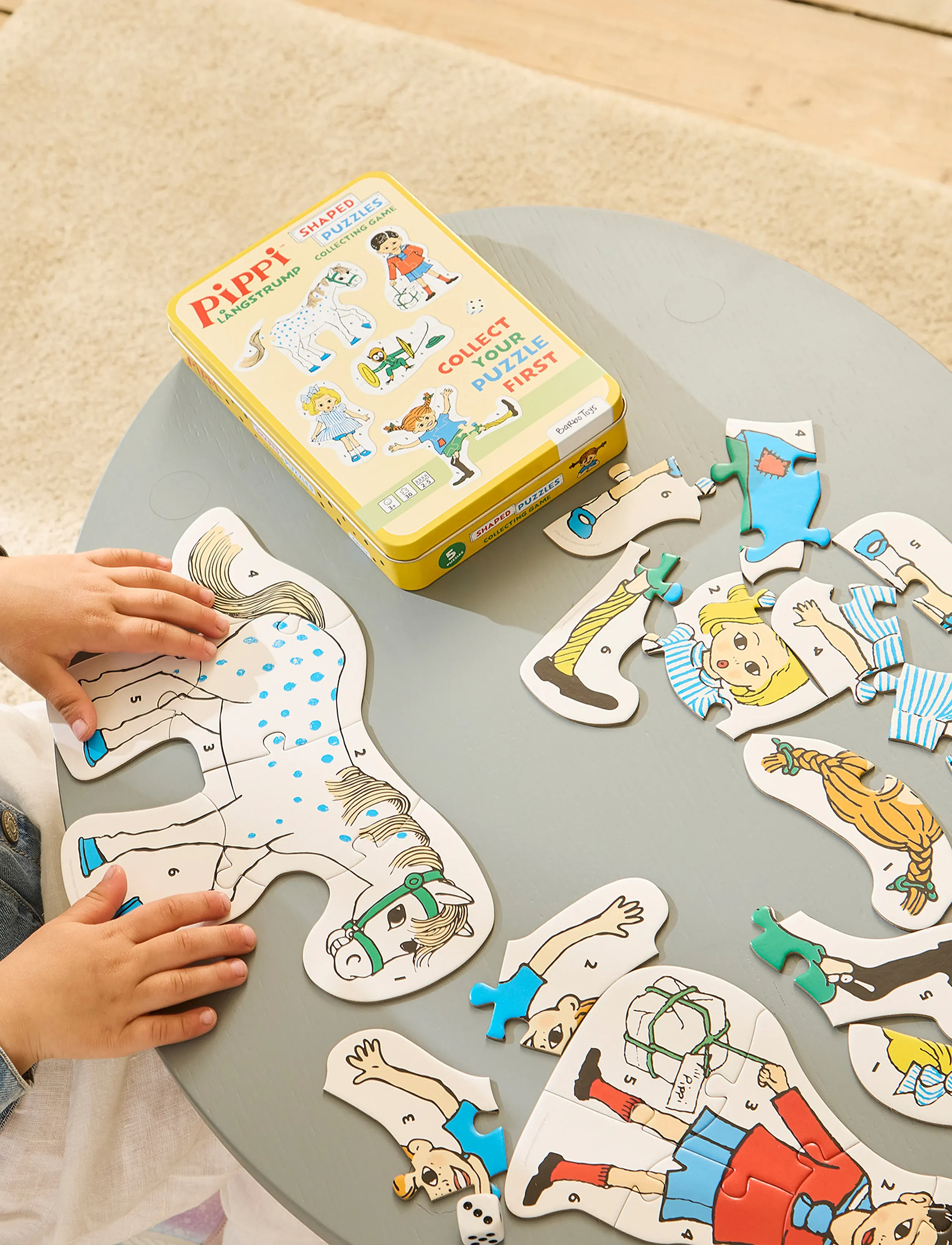 Pippi Langstrømpe - Shaped Puzzles - Puslespil - Barbo Toys
