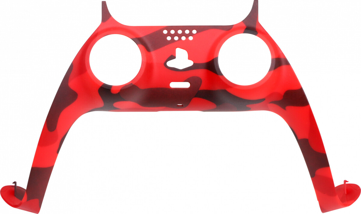 Ps5 Controller Skin - Camo - Rød - Piranha