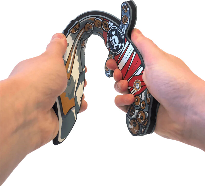 Liontouch - Skum Kniv Legetøj Til Børn - Pirat Rød Stribe-Serien