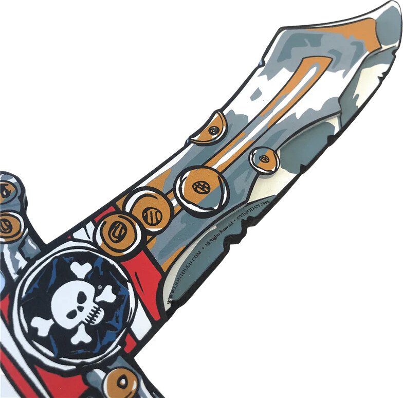 Liontouch - Skum Kniv Legetøj Til Børn - Pirat Rød Stribe-Serien