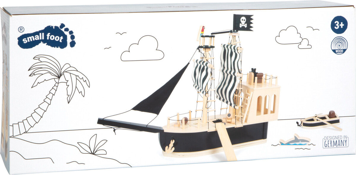 Piratskib Legetøj - Træ - Small Foot
