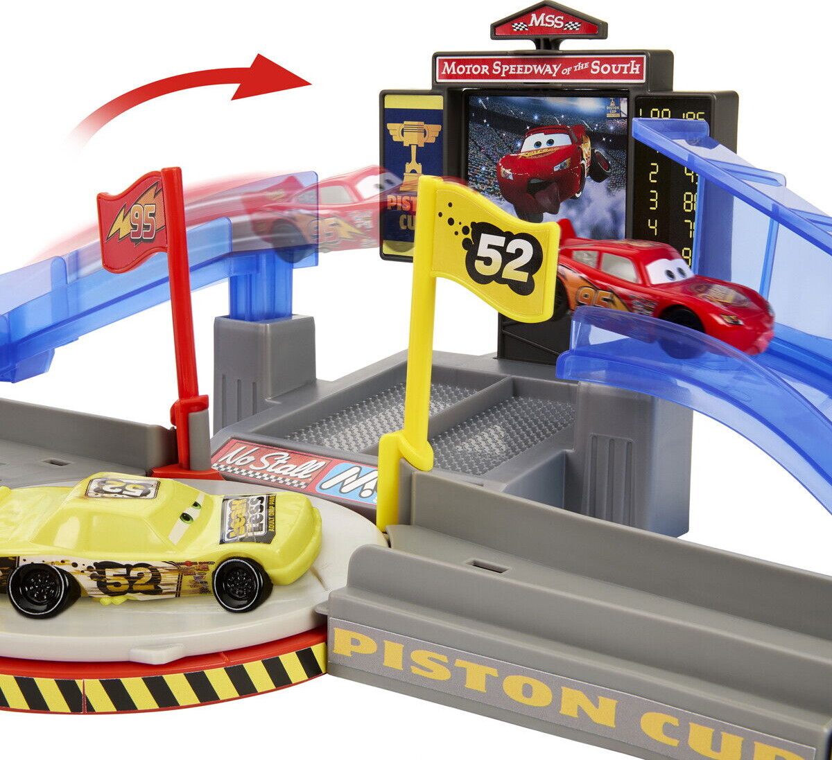 Disney Pixar Cars - Piston Cup Stunting Speedway - Mattel Jhl42