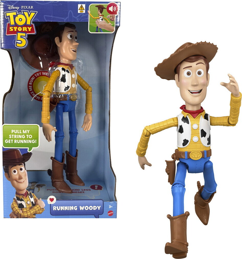 Pixar Toy Story - 5 30 Cm Løbende Woody - Dk