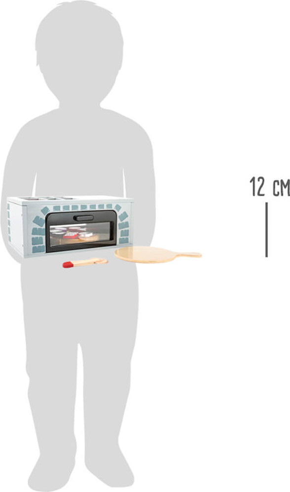 Pizzaovn Legetøj Med Tilbehør - Træ - 25 Dele - Small Foot