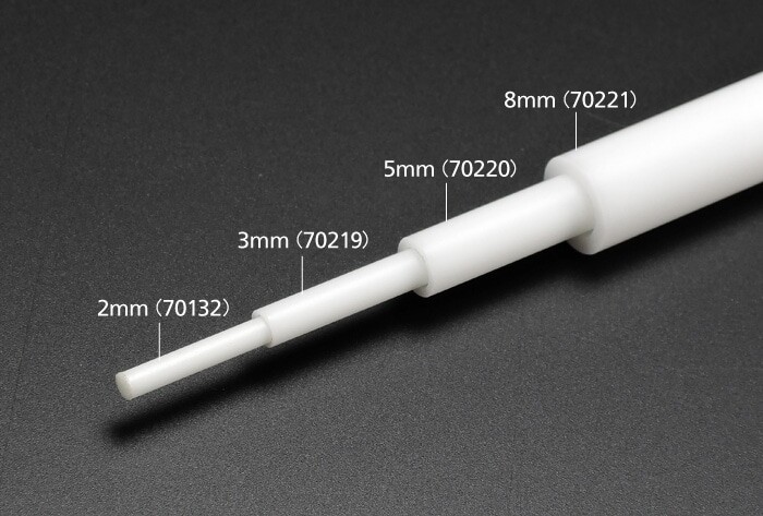 Tamiya - Plastic Beams - 8 Mm Pipe - 3 Stk - 70221