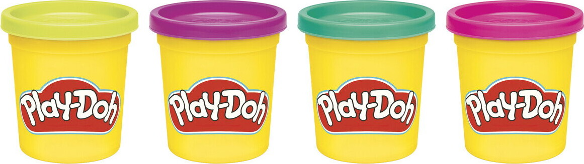 Play-Doh - Modellervoks 4-Pak 340 G - Assorteret - Hasbro G0512